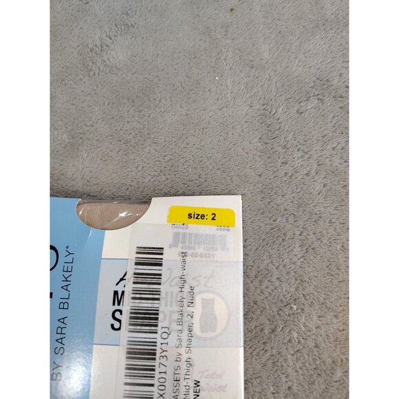 Lot Of 2 Spanx Assets Hi Waist Mid Thigh Shaper Nude Size 2  New - Picture 2 of 6